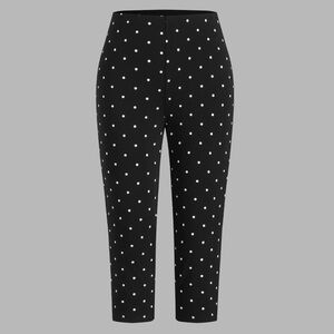 Polka Dot Stretch Capri